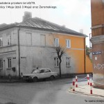 Powiększ zdjęcie Turek, prawdopodobnie przełom lat 60/70. Skrzyżowanie ulicy 1 Maja (dziś 3 Maja) oraz Żeromskiego. Fot. J. Kurc. To samo miejsce obecnie.